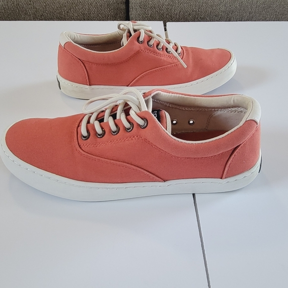 Sperry Canvas Men Size 9 Rust Color Lace Up‎ Tennis Shoe - Picture 14 of 15